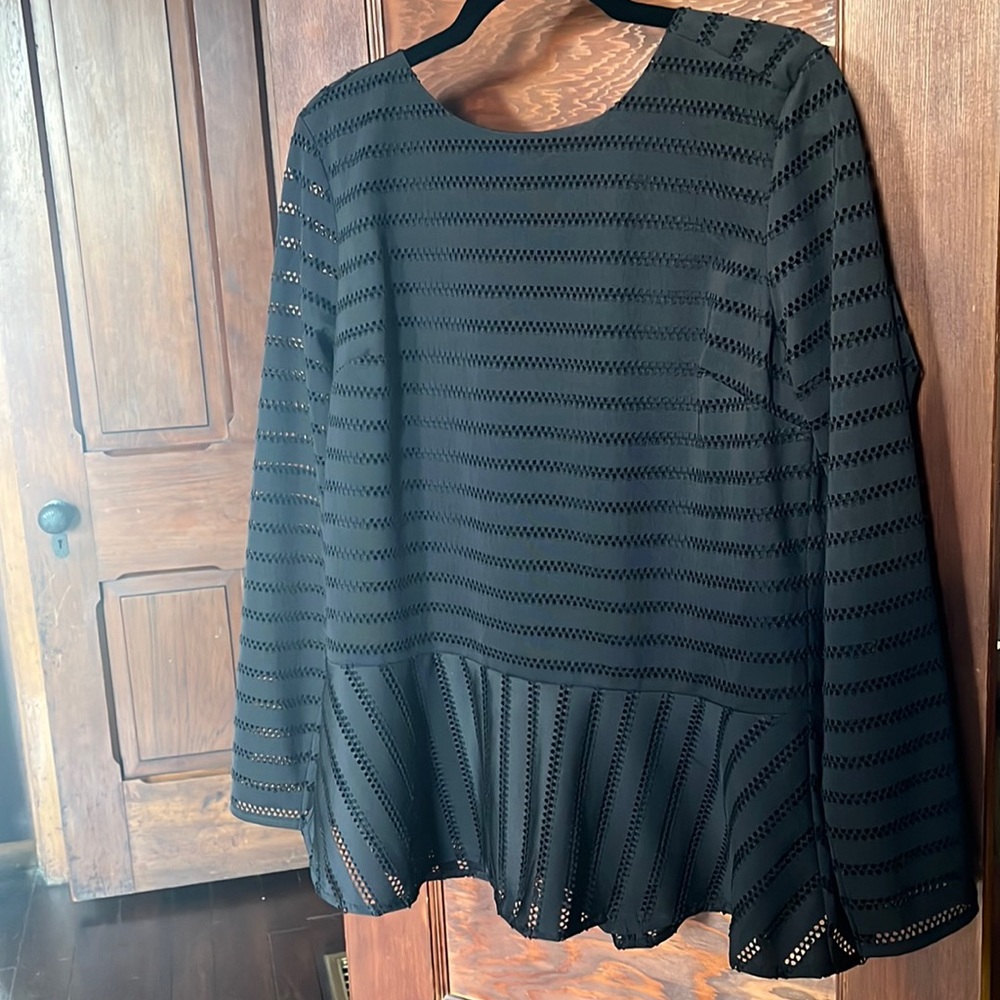 Black, large Banana Republic blouse, no tags, but never worn